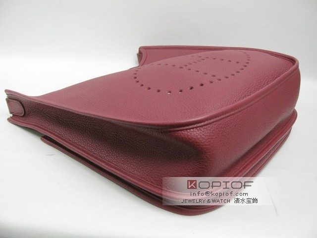 エルメス エヴリン スーパーコピー(トロア)GM トリヨンクレマンス ルビー(シルバー金具) her125